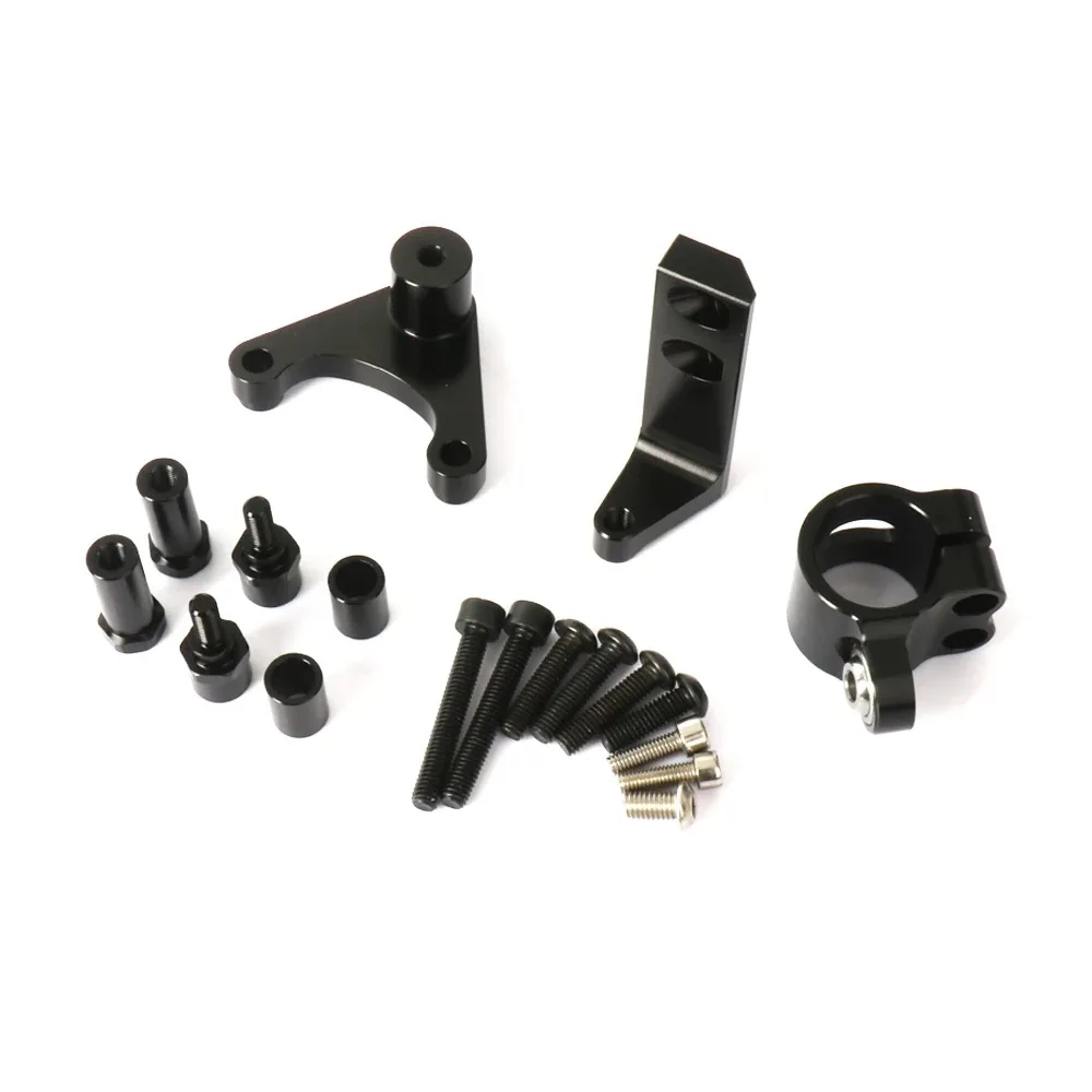 Voor Ducati Hypermotard 950SP Fiber Carbon Stuurdemper Stabilizer Motoraccessoires Met Beugel Ondersteuning Kit