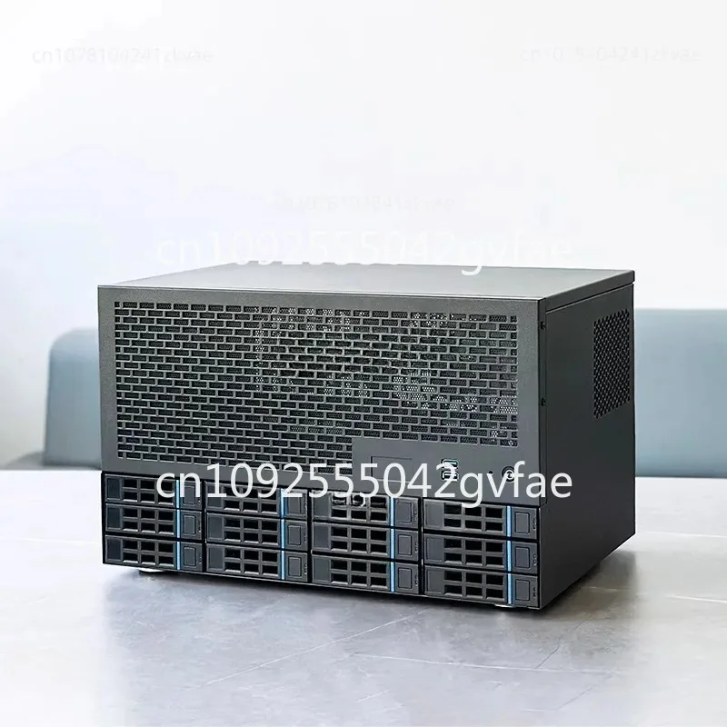 12 bay NAS chassis, ATX motherboard, ATX power supply, 8 full height slots, Enterprise Home Qunhui AIO server