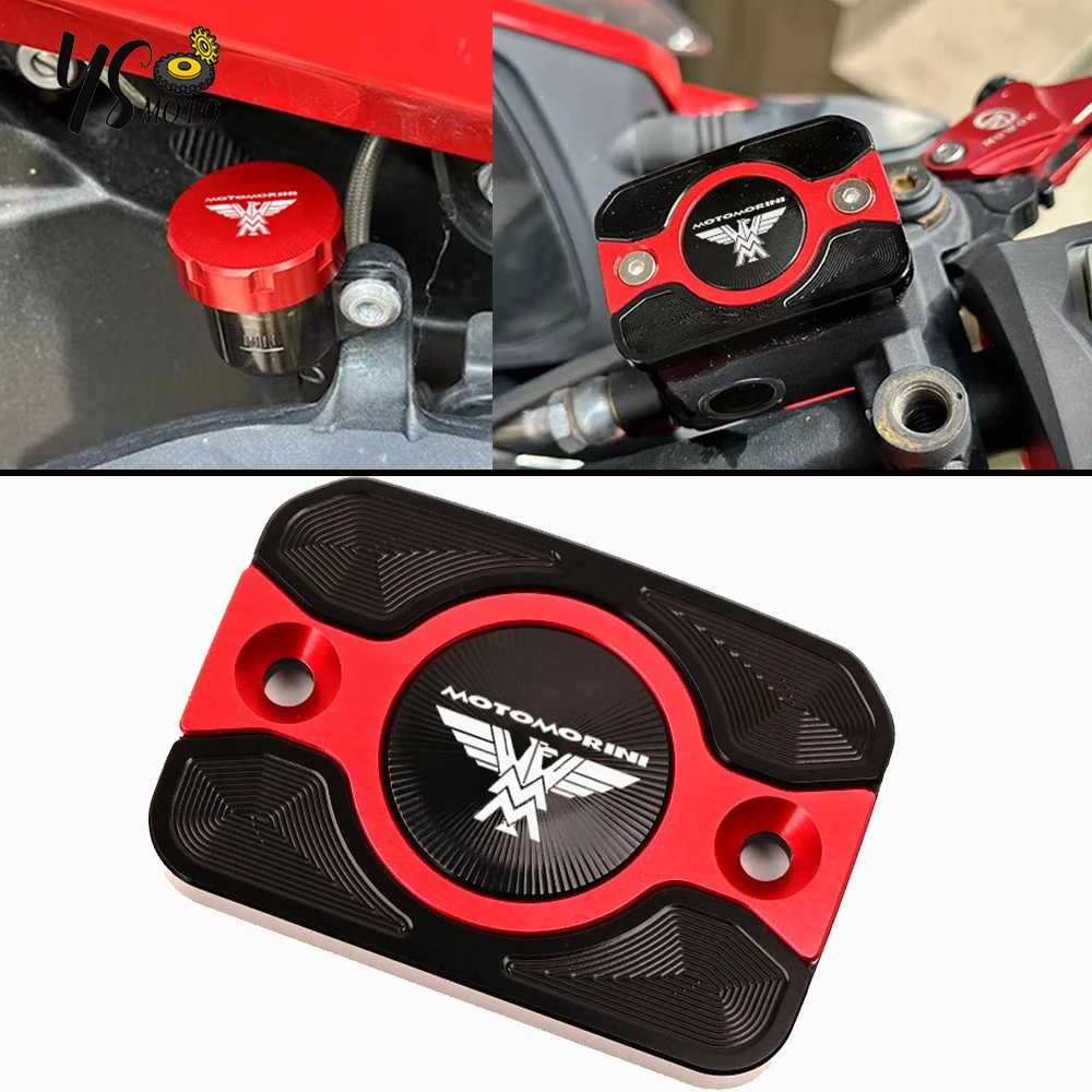 モトモリーニ XCape 650 X-CAPE 650 Seiemmezzo 2019-2024 オートバイ CNC アクセサリーリアフロントブレーキフルードリザーバーカバーキャップ