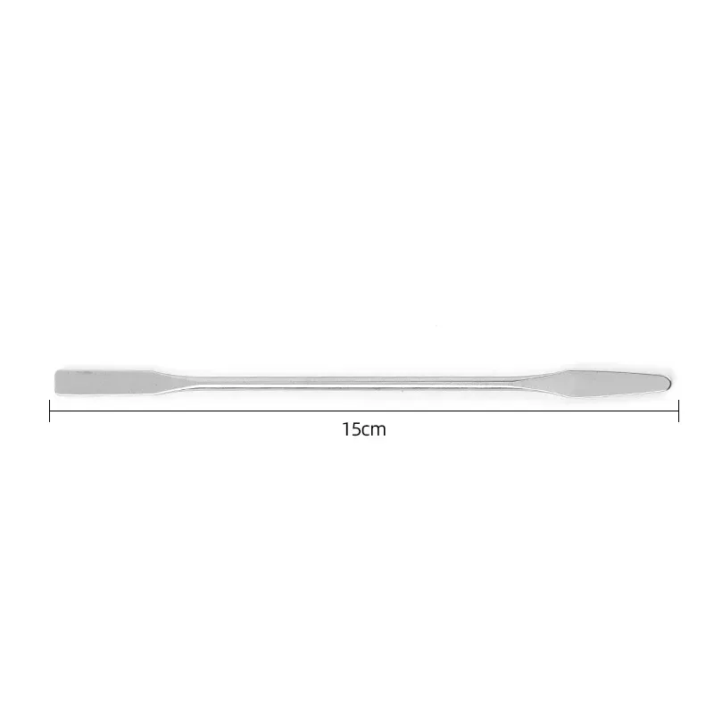 Spatule en acier inoxydable pour remuer le nail art, anciers, crème, fond de teint, outil Assad, maquillage, centre commercial, accessoires de manucure, 1 pièce