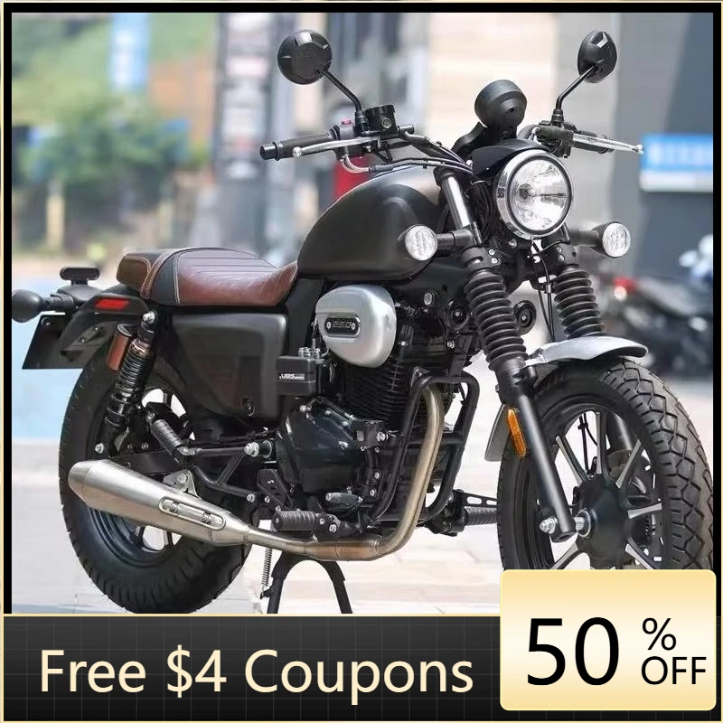 

Rs Vintage 200cc 4-stroke street motorcycle with durable brushless motor, stylish and practical motorcycle