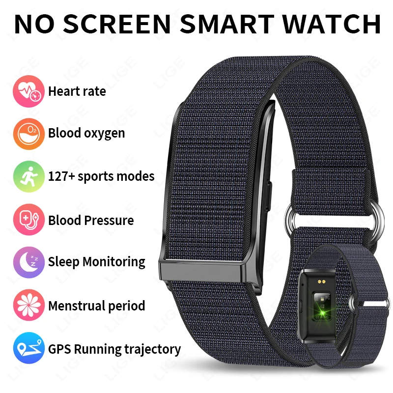 

LIGE 2025 Smart Health Wristband Wearable Fitness Tracker Multi-Sport Mode Automatic Continuous Monitor Health Data Smart Watch