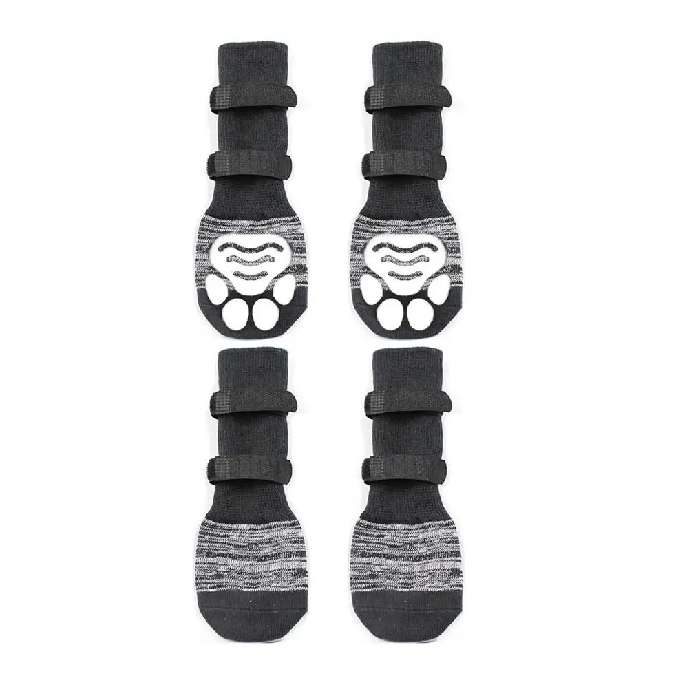 

Breathable Dog Paw Socks Adjustable Non-slip Dog Socks for Traction Control on Slippery Floors Breathable Cotton Paw for Indoor