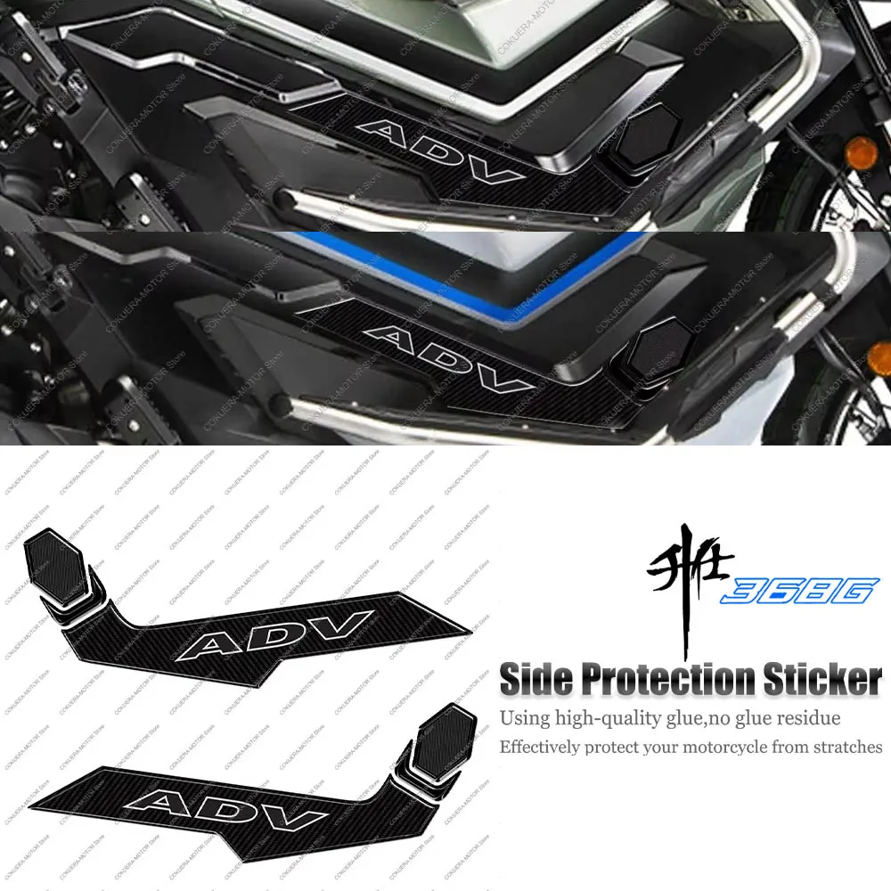 

For Zontes 368G 368g Motorcycle Side Protection Sticker 3D Epoxy Resin Sticker
