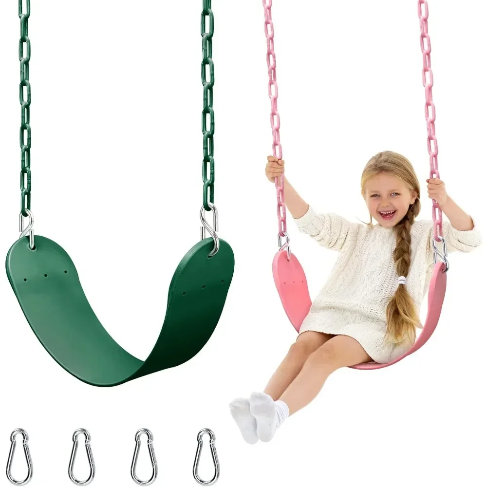 

Swing Seat-2 PCS Swing Sets for Backyard Swingset Outdoor for Kids Swings for Swingsets for Outside Replacement Swingseat