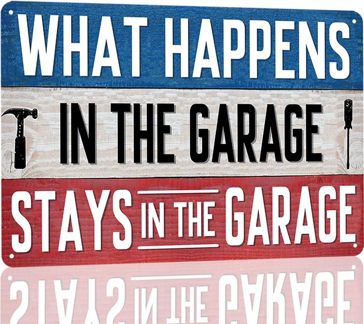 Y1,Garage Signs Funny Man Cave Tin Sign Mancave Decor For Men What Happens In The Garage Stays Ac