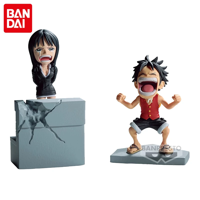 

bandai Original Genuine ONE PIECE WCF LOG STORIES Anime Figure Luffy Robin Action Figure Toys For Boys Girls Kids Christmas Gift