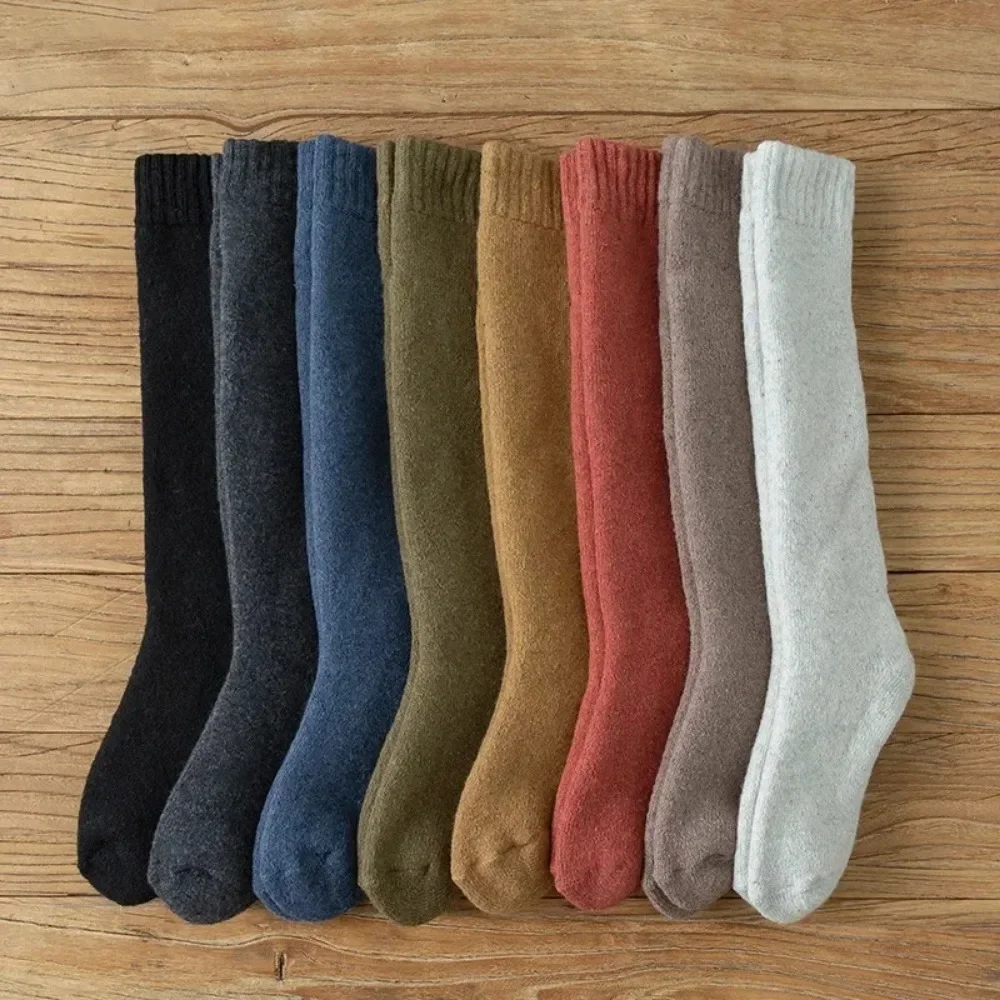 Winter Men's Thickened Wool Socks Thermal Compression Towel High Socks Comfortable Warm Wrap Calf Snow Socks Calcetines Mujer 양말