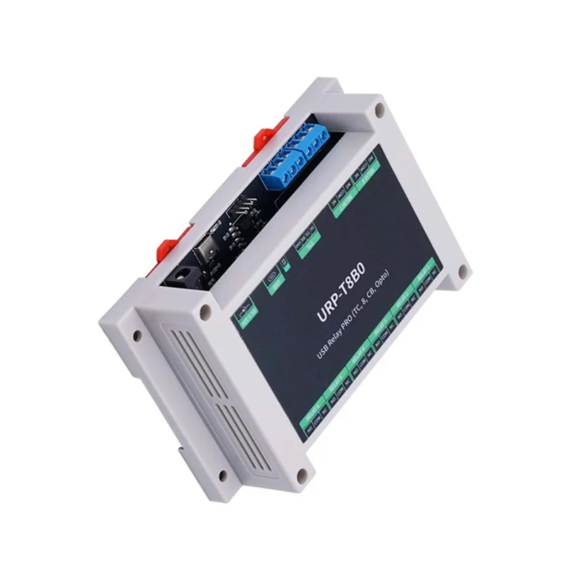 N82R Industrial USB Relay PRO 8-Way Relay Isolation Rail USB/TTL Control Board Forautomation Application
