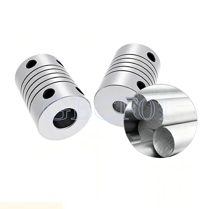 D19L25 3/4/5/6/6.35-10mm Aluminium Flexible Coupling CNC Stepper Motor Shaft Component Encoder Engraving Machine Metal Coupler