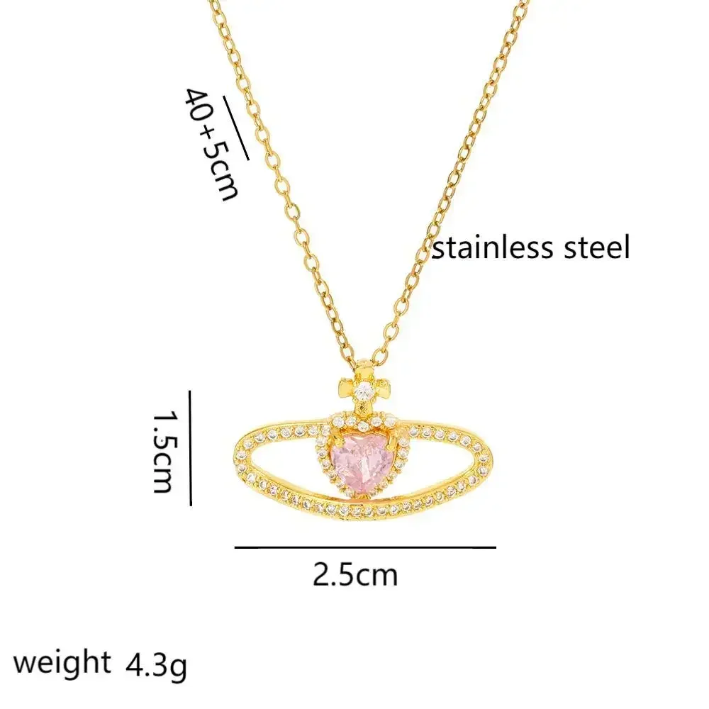 สร้อยคอรูปหัวใจสุดคลาสสิกและทันสมัยสําหรับผู้หญิงในปี 2025 มีความรู้สึกของการประณีต