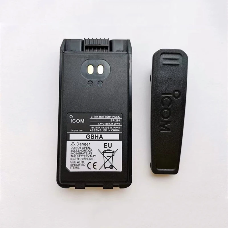 Литий-ионный аккумулятор BP-280, 2450 мАч, аккумулятор для рации для ICOM IC-V88 IC-U88 F1000 F2000 F1000D F2000D F1000S F2000T, двустороннее радио