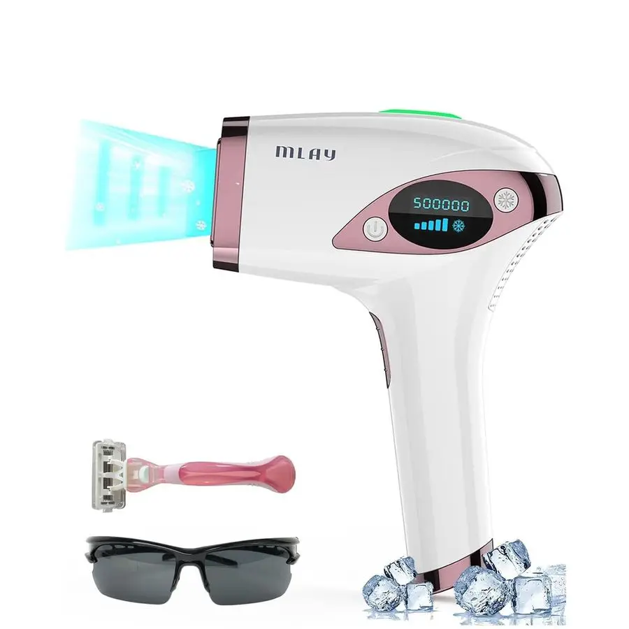 

IPL Hair Removal for Women Men, 15.5J High Energy IPL Hair Removal Device with Painless Ice Cooling on Facial Legs Bikini Line w
