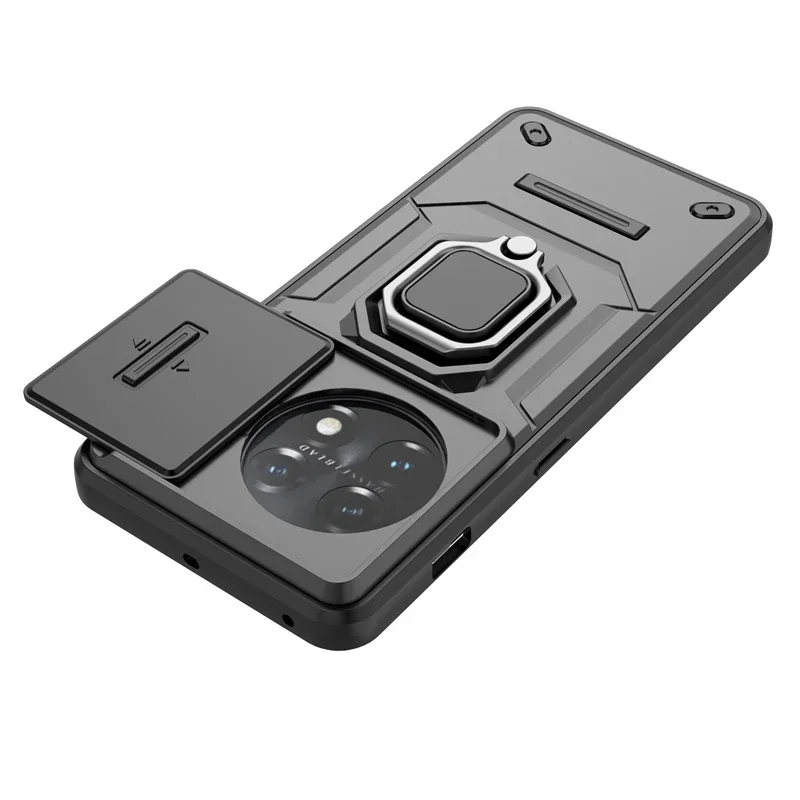Per Oneplus 12 12R 11R 11 5G Custodia scorrevole per fotocamera OnePlus ACE 2 3V 3 Pro Anello Cover posteriore One Plus Nord CE 3 4 Lite N30 SE Funda
