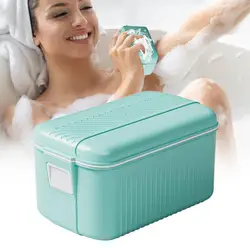 Non-Slip Foaming Soap Dish Hand Free Scrubbing Soap Box Portable Automatic Foaming Box For Bathroom Travel Handwashing Gadget