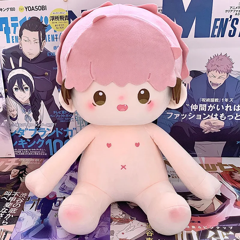 Jujutsu Kaisen40cm Cotton Doll Protagonist Fushiguro Megumi Gojo Satoru Anime Peripheral Plush Doll Pillow Collection Toys Gifts