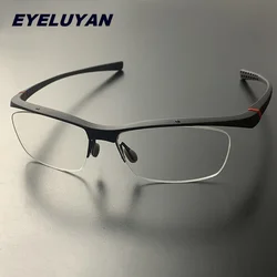 EYELUYAN Sports Men's Semi Rim Optical Eyeglass Frames High-quality TR90 Myopia Glasses Frame Prescription Eyewear