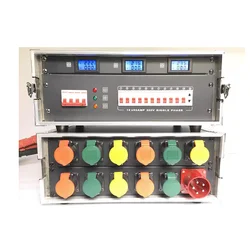 12 Way Power Box Straight Through Cabinet LED Large Screen Stage Lighting Audio Power Cabinet 16A Waterproof Industrial Plug 30K