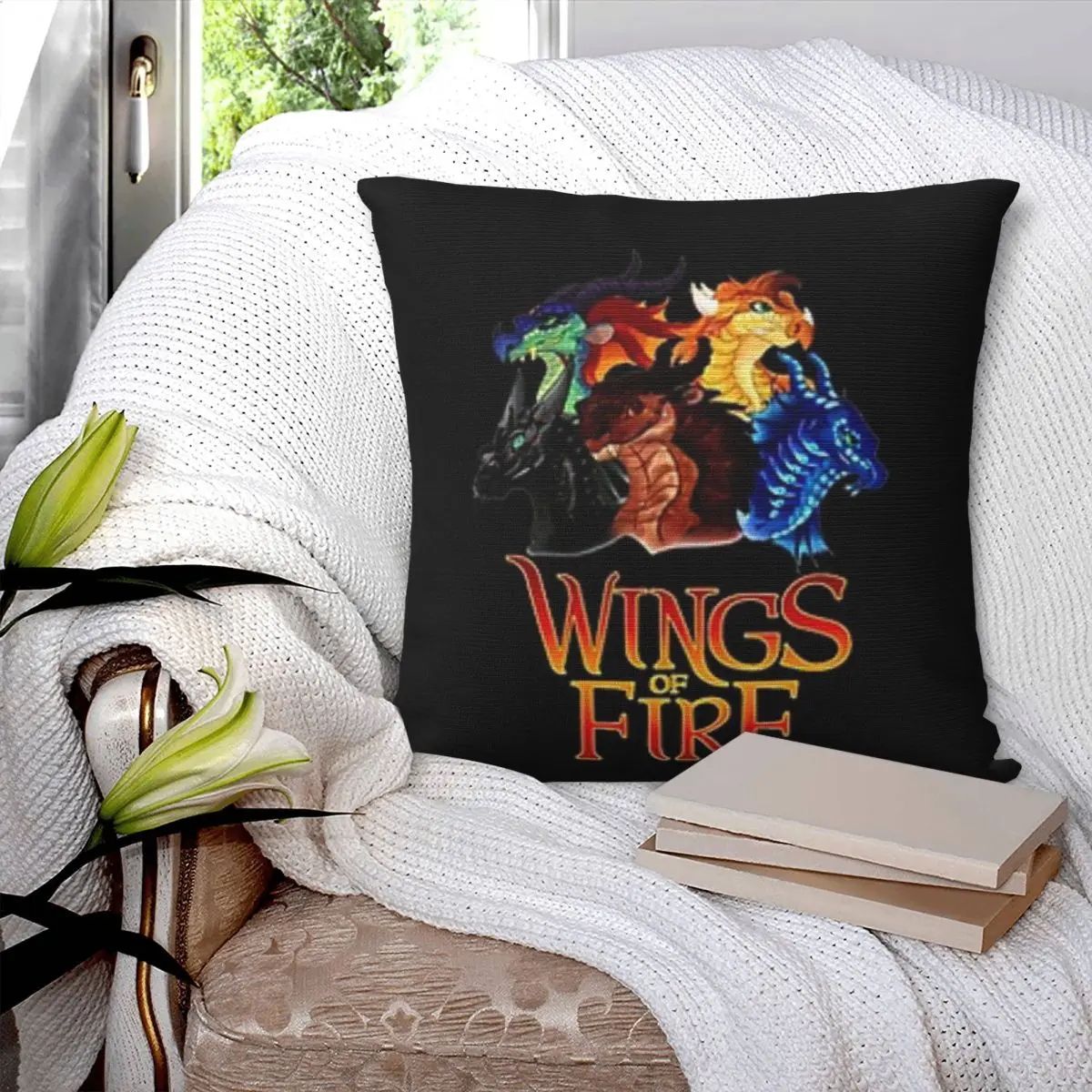 Wings Of Fire All Together Square Pillowcase Pillow Cover Polyester Cushion Decor Comfort Throw Pillow for Home Sofa