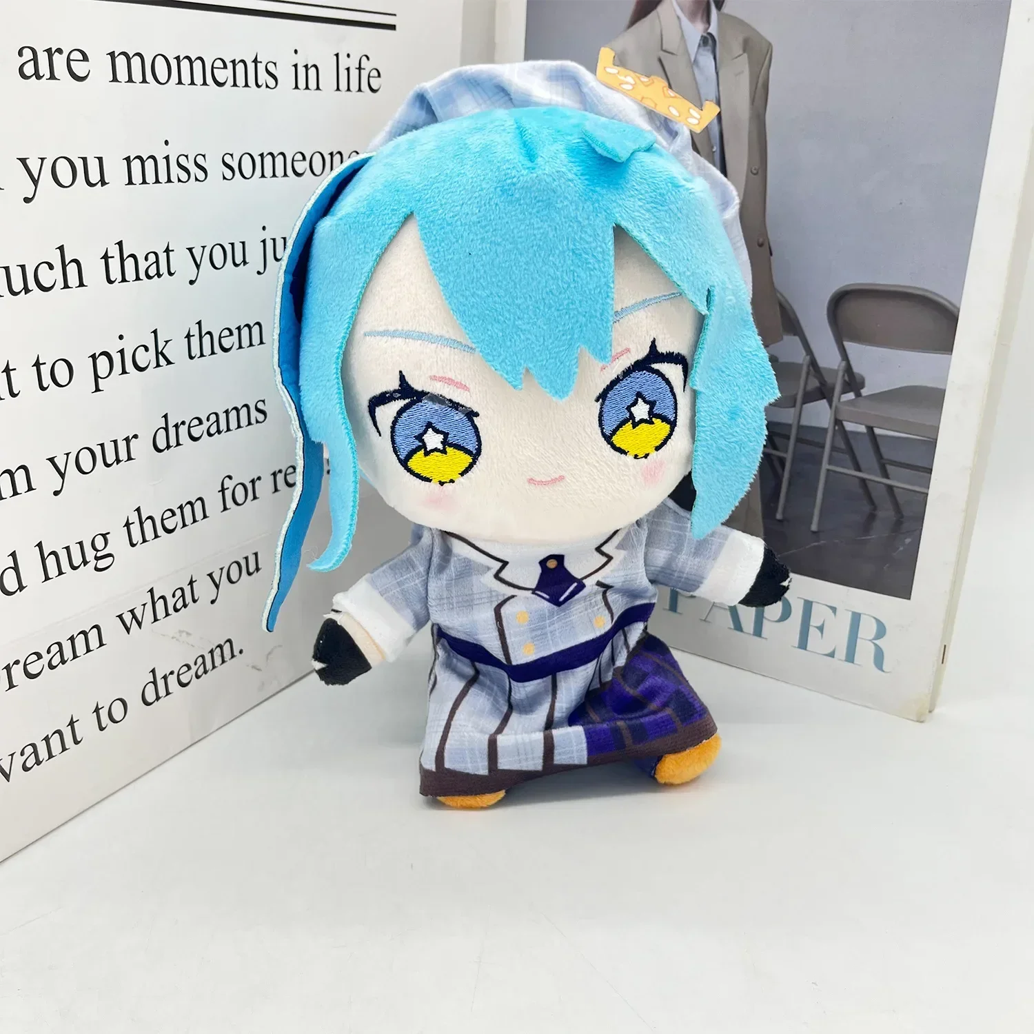 20cm Hot Anime Hololive YouTuber Hoshimachi Suisei Cosplay Cute Plush Toys Cotton Doll Plushies Pillow Gifts for Fan Friends