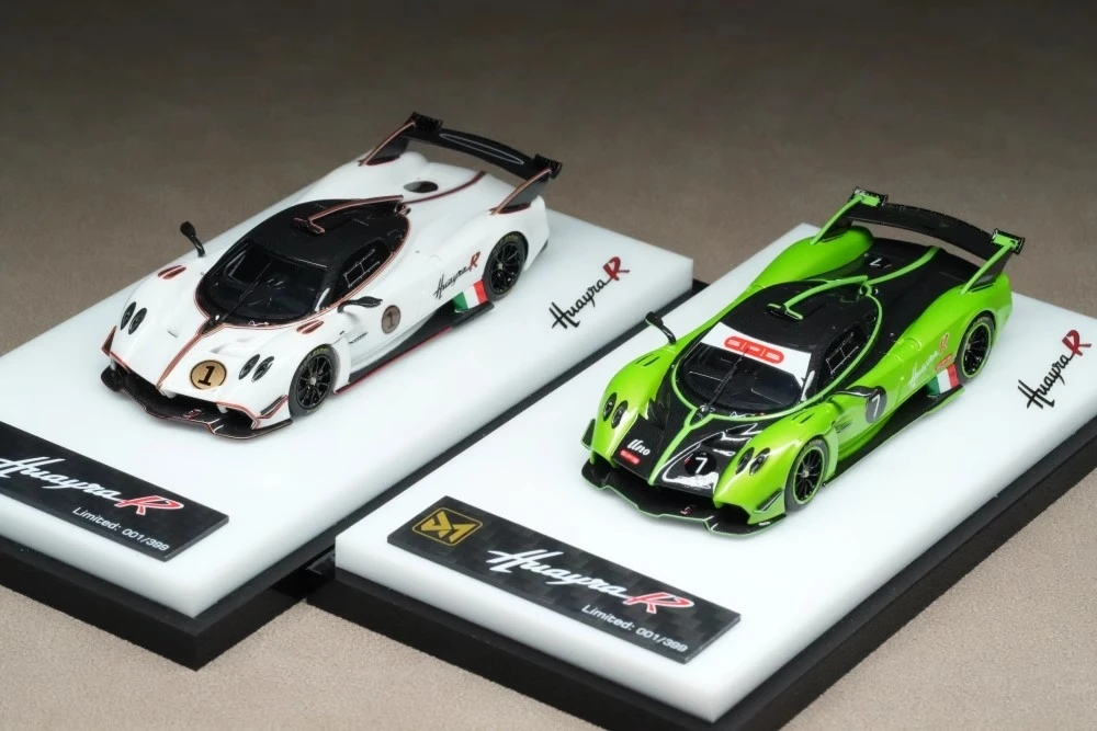 

DMY 1:64 Huayra R Two Colors Resin Model Car Stocks In 2025 Collection Gift Scale
