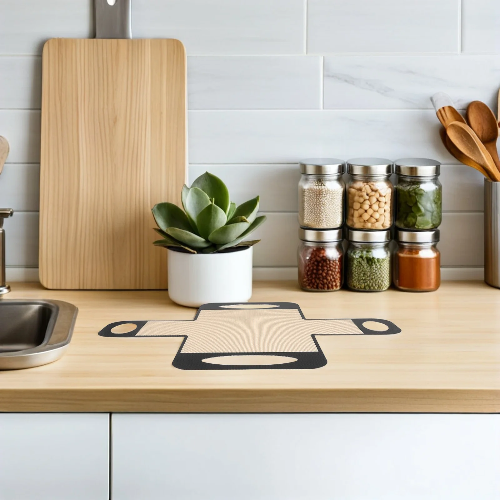 

39X49Cm Silicone Baking Mat Non-Stick Food Grade Oven Liner For Sourdough Cakes Cookies Reusable High Temp Resistant Pastry