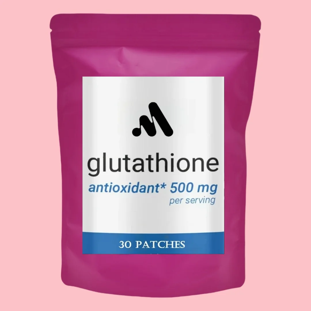 

30 пластырей Премиум-класса с глутатионом — уменьшенные транпьютерные пластыри с молочным краплением, Nac, коллагеном, витаминами С — сотовое здоровье