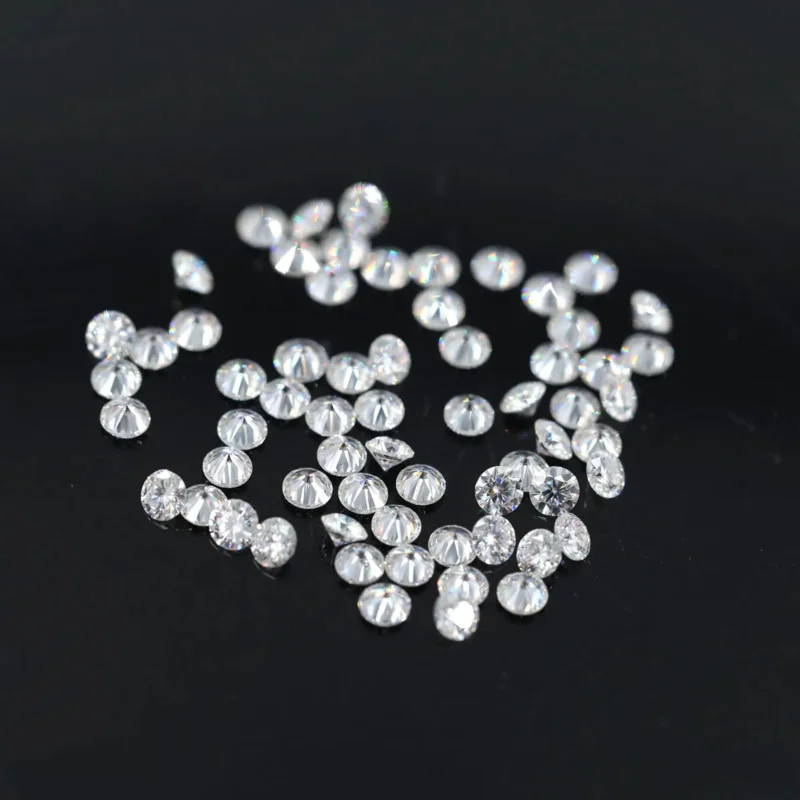 Round Raw Certificated Gemstone Manufacturing Color d Custom Gra Certified Wholesale Vvs Loose Stone Moissanite Diamonds