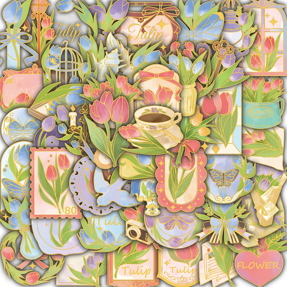 

Набор из 50 наклеек Yujin Secret Language: ностальгические мотоциклетные стикеры с золотым тиснением для телефонов, уличной одежды, чемоданов и велосипедов