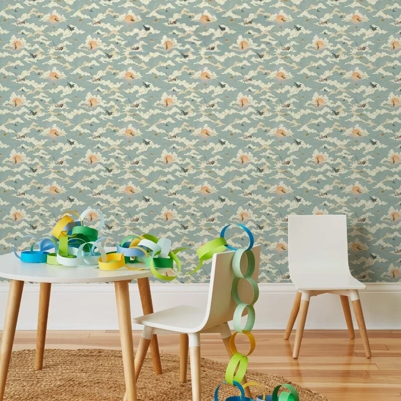 Custom 3D Wallpaper Mural Waves colorful clouds Landscape Photo Mural Vintage Personalized Study Room Decor 3d wallpaper