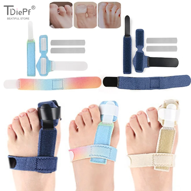 발 스트랩 발가락 교정기 발가락 골절 고정 장치 교정기 발 뼈 엄지 조절기 CorrectionSoftPedicure 양말 Bunion Straightener