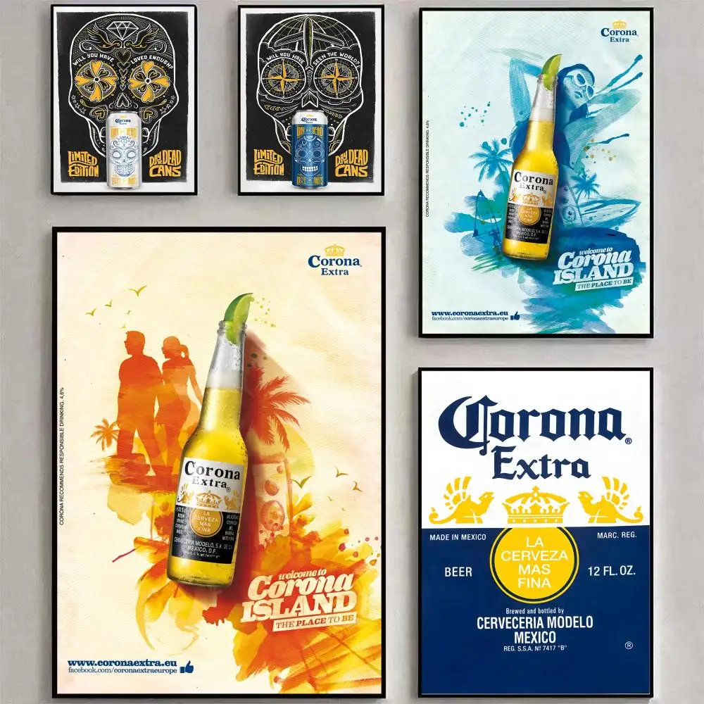 Beer C-Corona E-Extra Dormitory Wall Accessories Wall Art Prints Room Picture Decor Poster