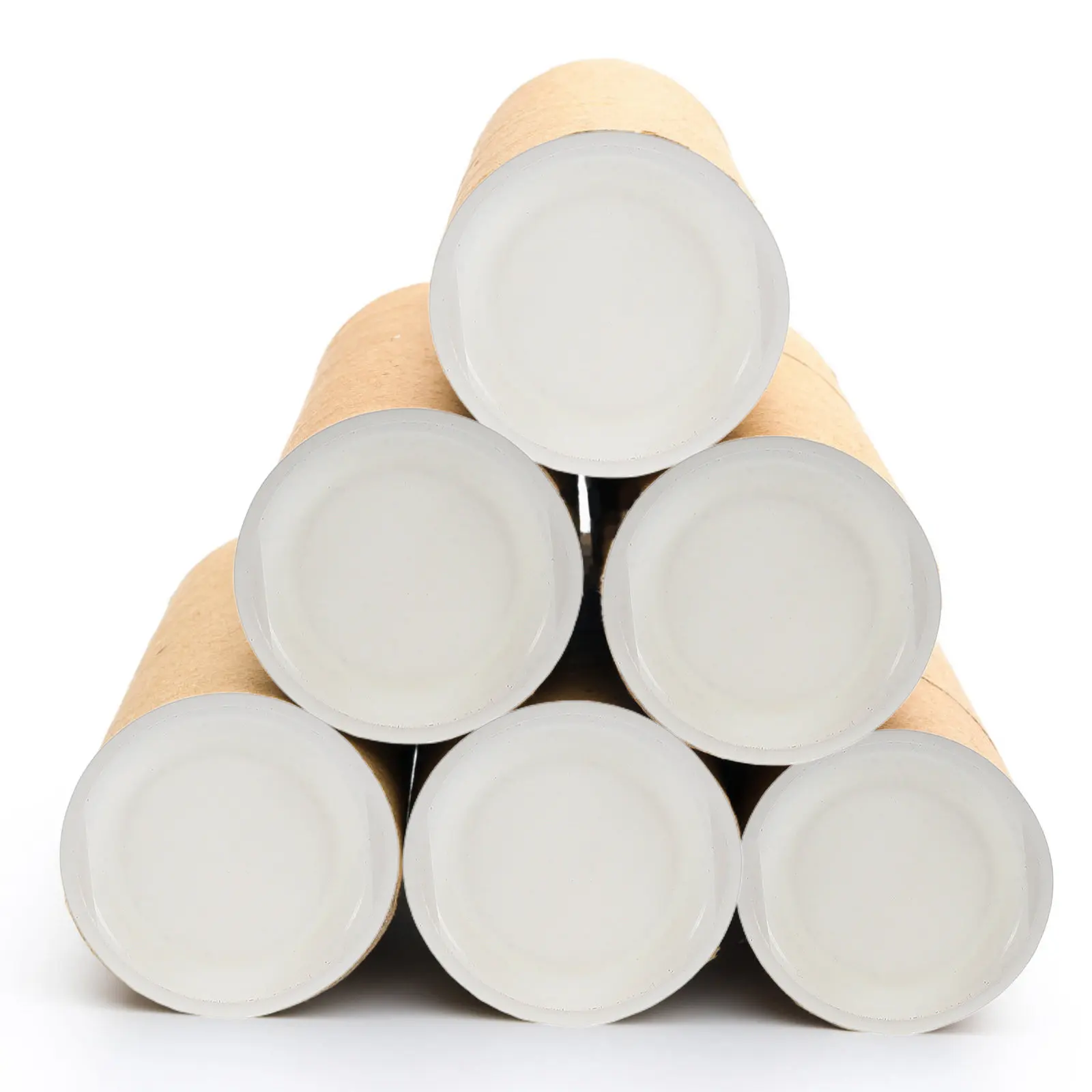 

30Pcs Plastic Cap Paper Tubes Robust Cardboard Cylinders Poster Storage Tube Shipping Mailing Craft Rolls Multipurpose