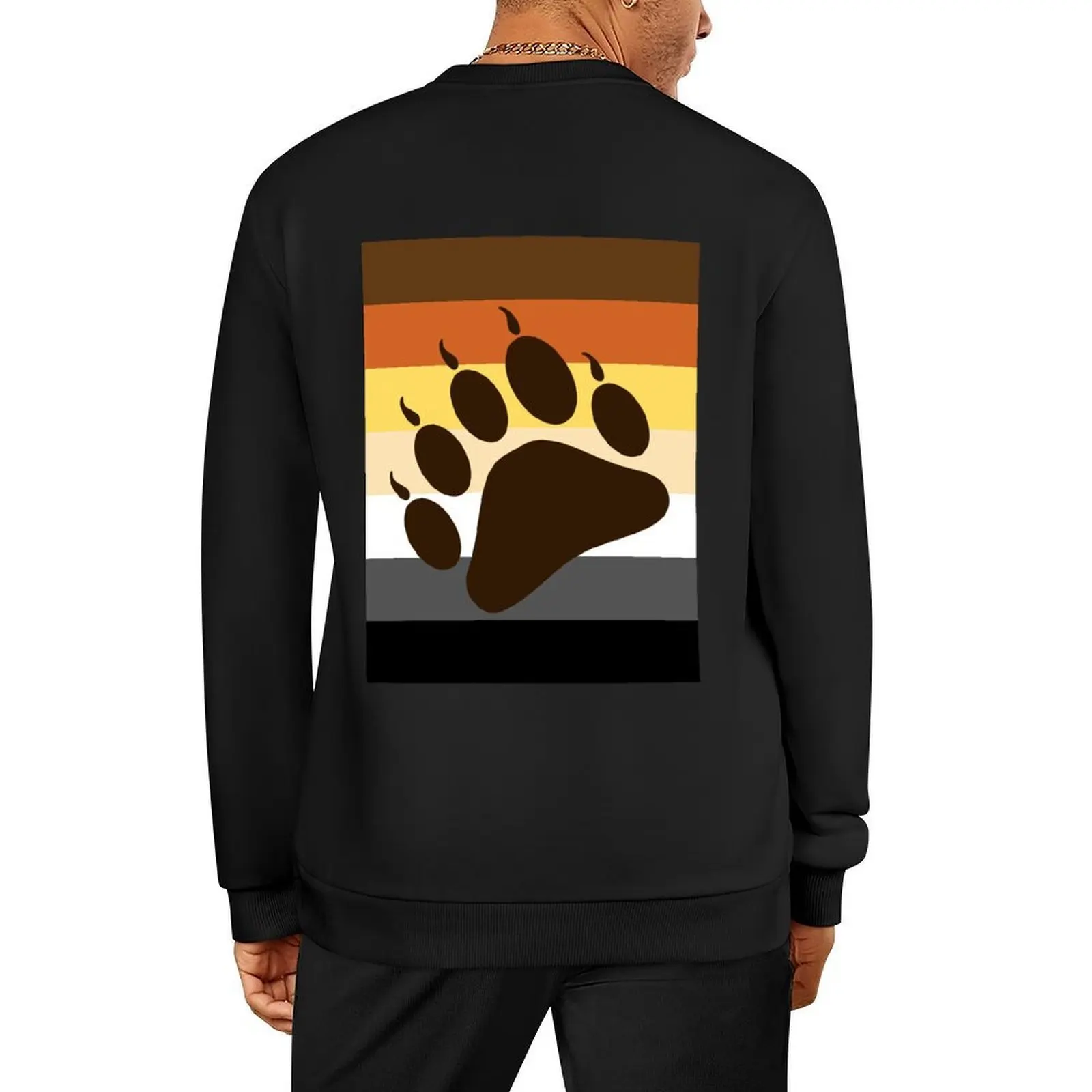 

Bear Paw Flag Pullover graphic t shirts men mens clothes tracksuit men autumn jacket men anime sweatshirt