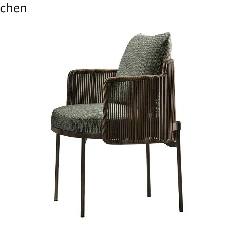 HT outdoor sofa leisure balcony courtyard rattan tables and chairs homestay model room furniture