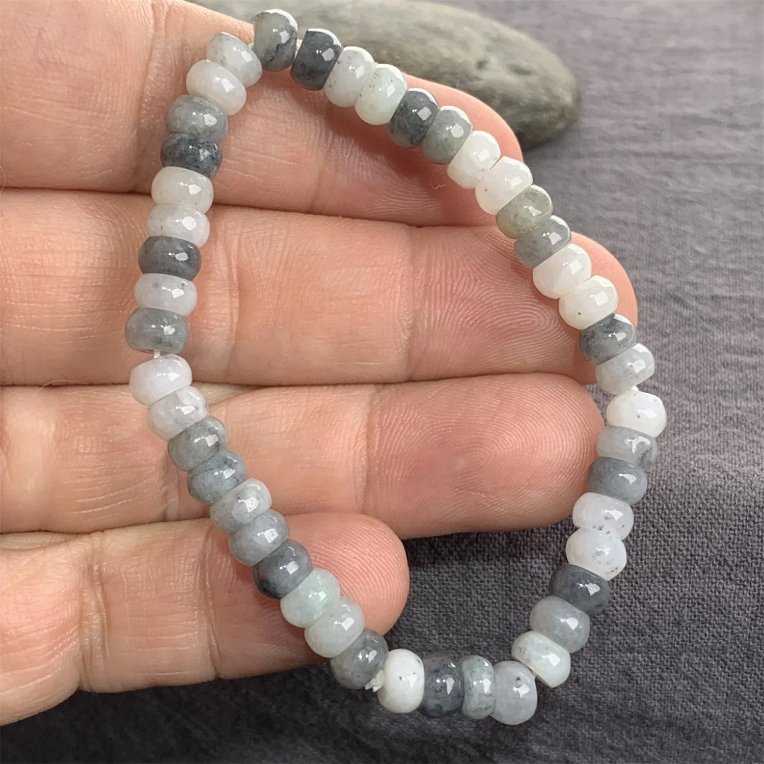 Natural Myanmar Grade A Yellow Jadeite Beaded Bracelet Icy Translucent Round Loose Beads Unisex Handmade Jewelry