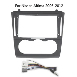 9 Inch Car Radio Fascia For Nissan Altima 2006 2007 2008 2009 2010 2011 2012 Audio Player Install Dash Panel Frame Mount Kit