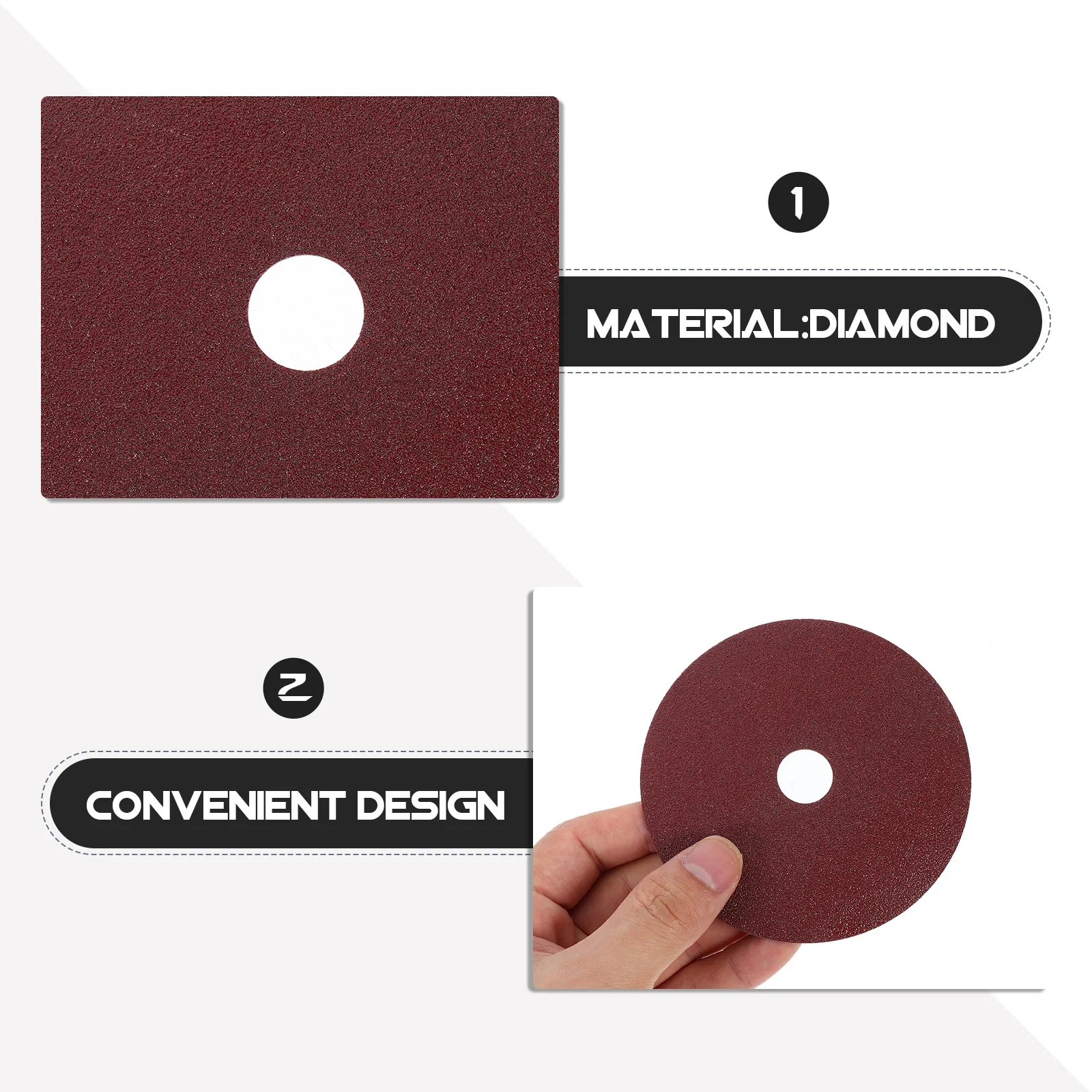 25 Stück 3,93 Zoll 120 Körnung Winkelschleifer Schleifscheiben zum Polieren von Holz, Metall, Möbeln, feines Schleifpapier