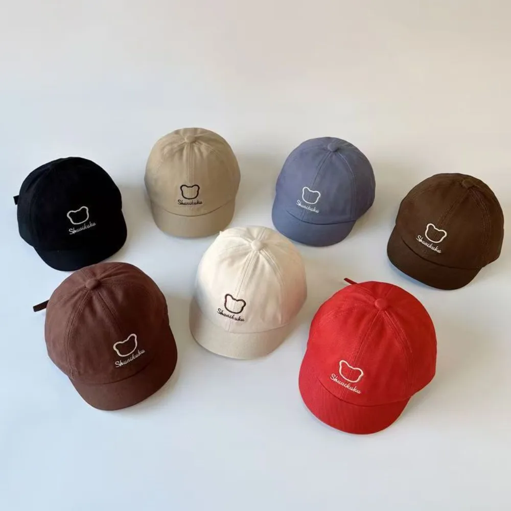 

Casual Breathable Baseball Hat Thin Embroidery Letter Peaked Cap Cotton Sun Hat Kid