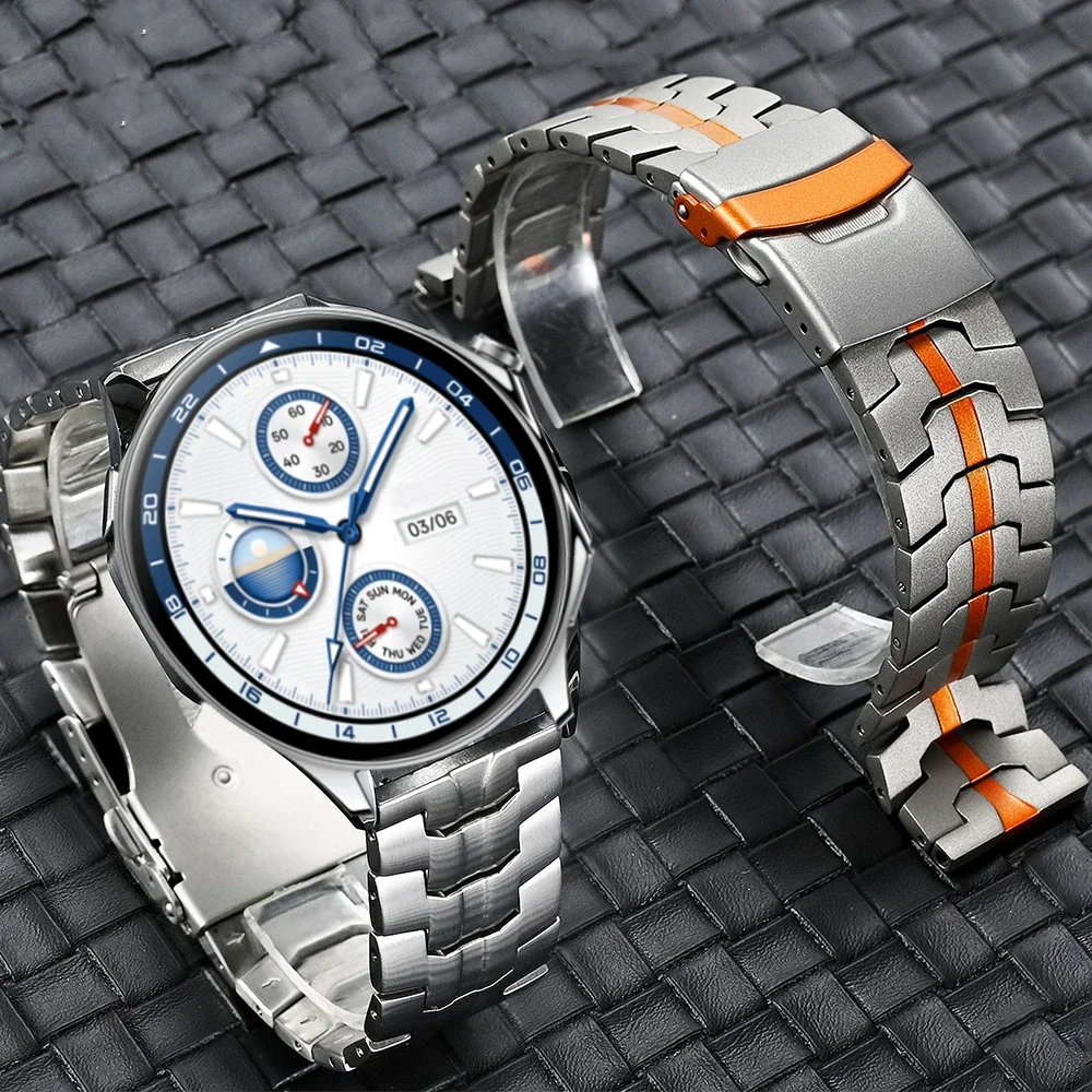 Cinturino in acciaio inossidabile di lusso per OnePlus Watch 46mm 2 2R Bracciale da lavoro Bracciale da 22 mm per OPPO Watch X X2 4Pro Band