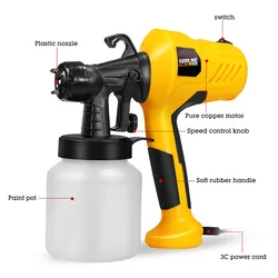 220V Electric Spray Gun EU/US Plug 500W Paint Sprayer Mousse Cake Coloring Utensil Home Improvement Spraying Kitchen Tools