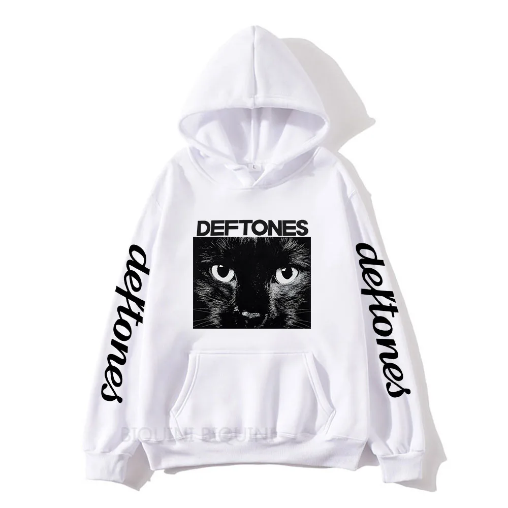 Punk Rock Band Deftones Hoodies Men Vintage Casual Long Sleeve Sweatshirts Hip Hop Gothic Streetwear Male Tops Sudaderas Hombre