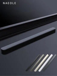 Glass Sliding Door Handle Sliding Door Aluminum Alloy Handle Balcony Kitchen Door Self-adhesive Punch Free Household Hardware