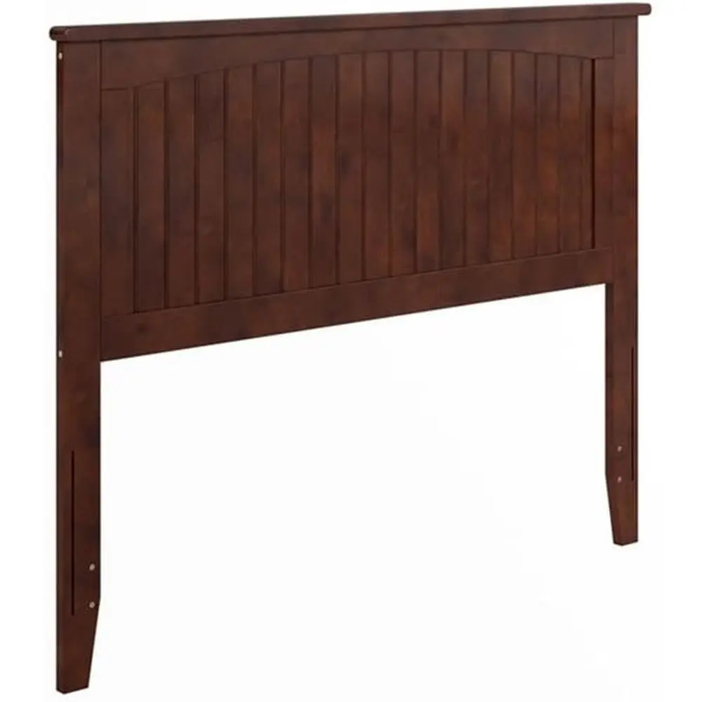 

Solid Walnut Wood Panel with USB Charging Ports, 41.25 H x 57.75 W, Metal Stand Bed Frame