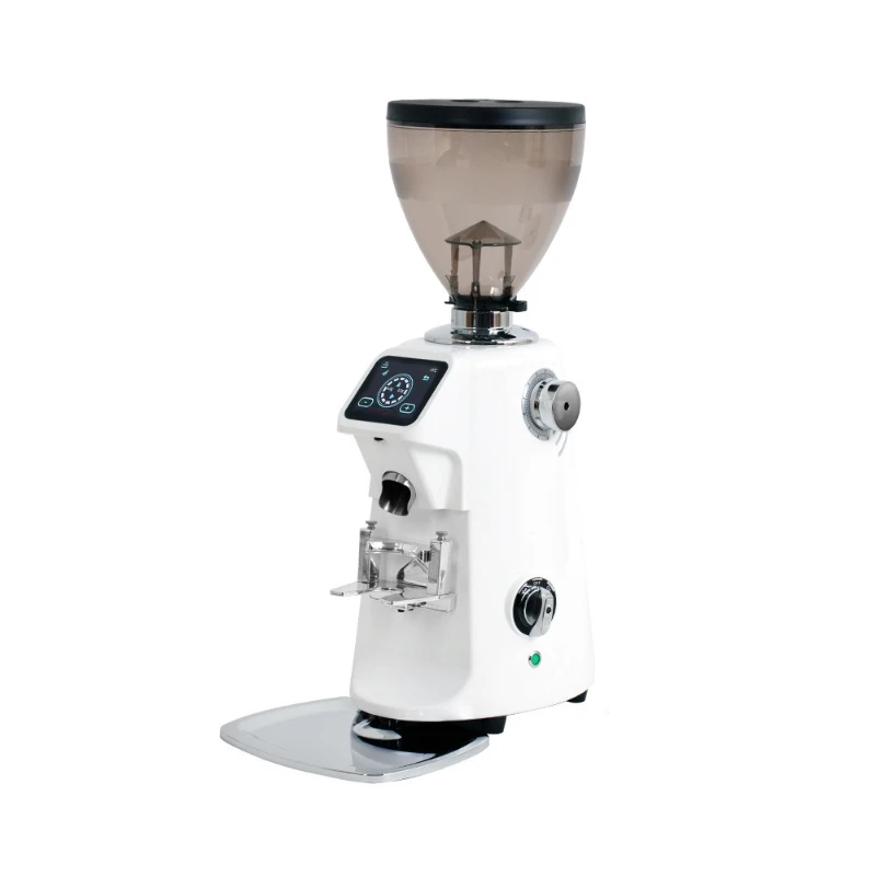 Commercial quantitative grinder 74mm flat knife built-in induction grinder high definition screen multi-gear adjustment grinder