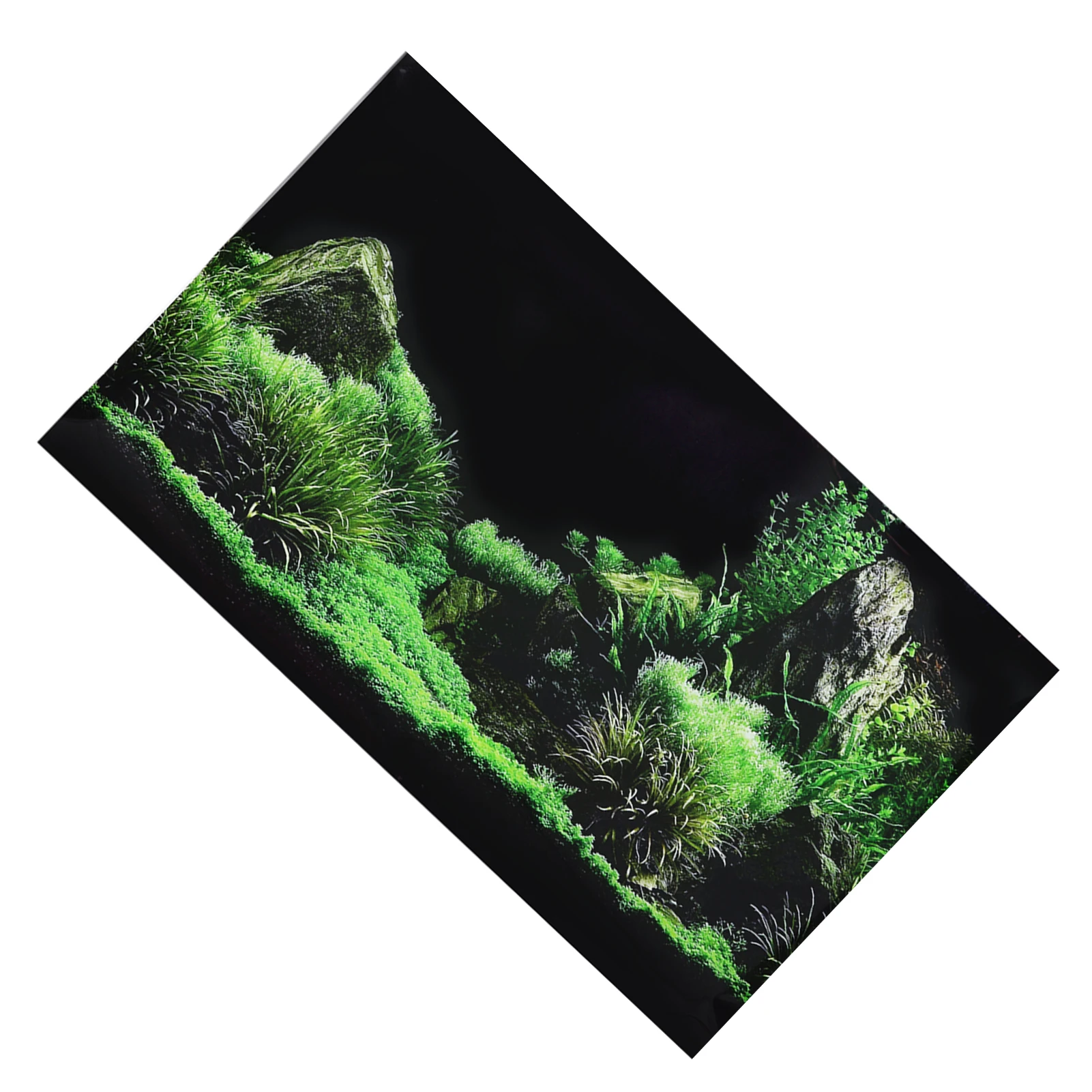 Aquarium Aquarium Zeevloer Water Gras Achtergrond Decoratie Schilderen PVC Sticker Aquarium Achtergrond Sticker
