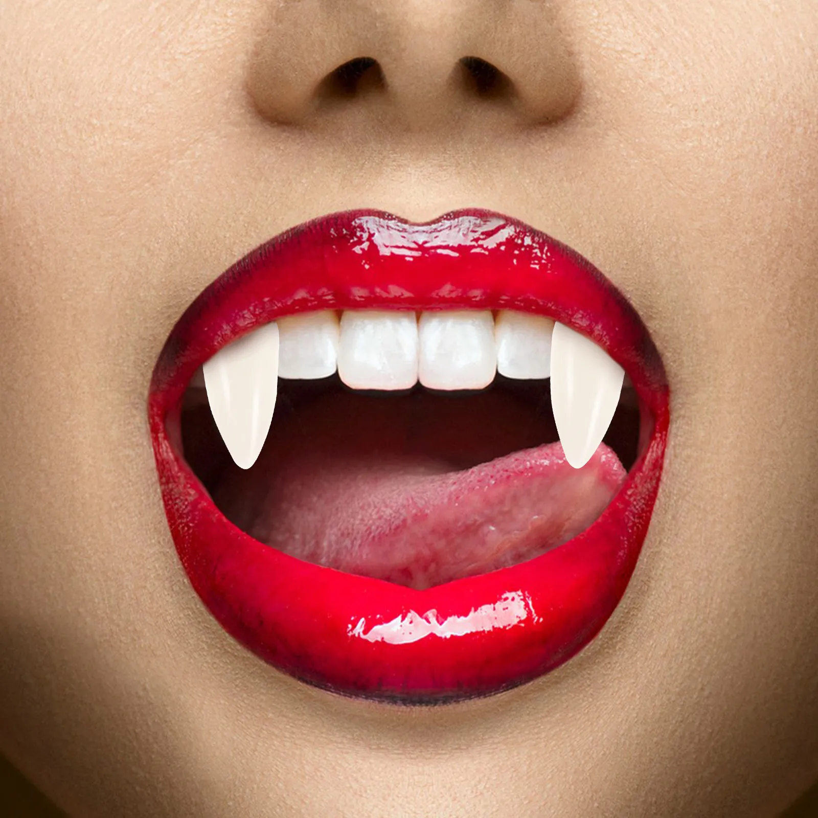 

3Pairs Vampire Teeth Fangs Resin Cosplay Props 13Mm 15Mm 17Mm Clear Case Safe Non-Toxic Halloween Halloween Teeth