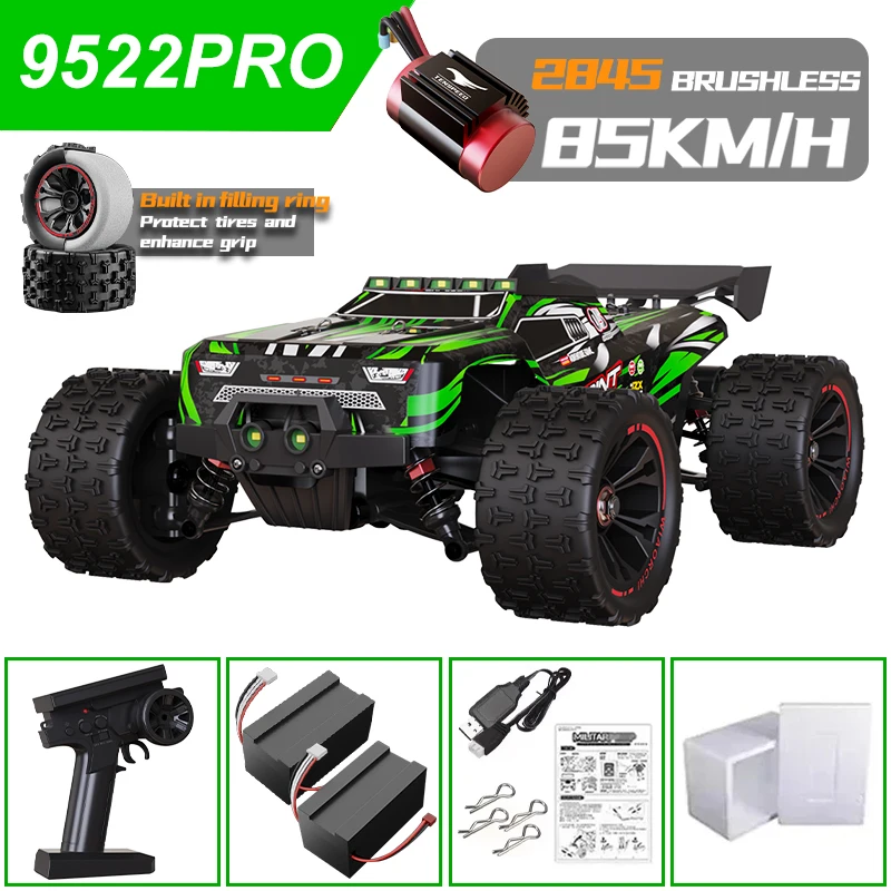 

1:16 85 km /H or 50KM/H RC Car 4WD with LED high-speed drift racing 4x4 brushless remote control car Christmas gift for children