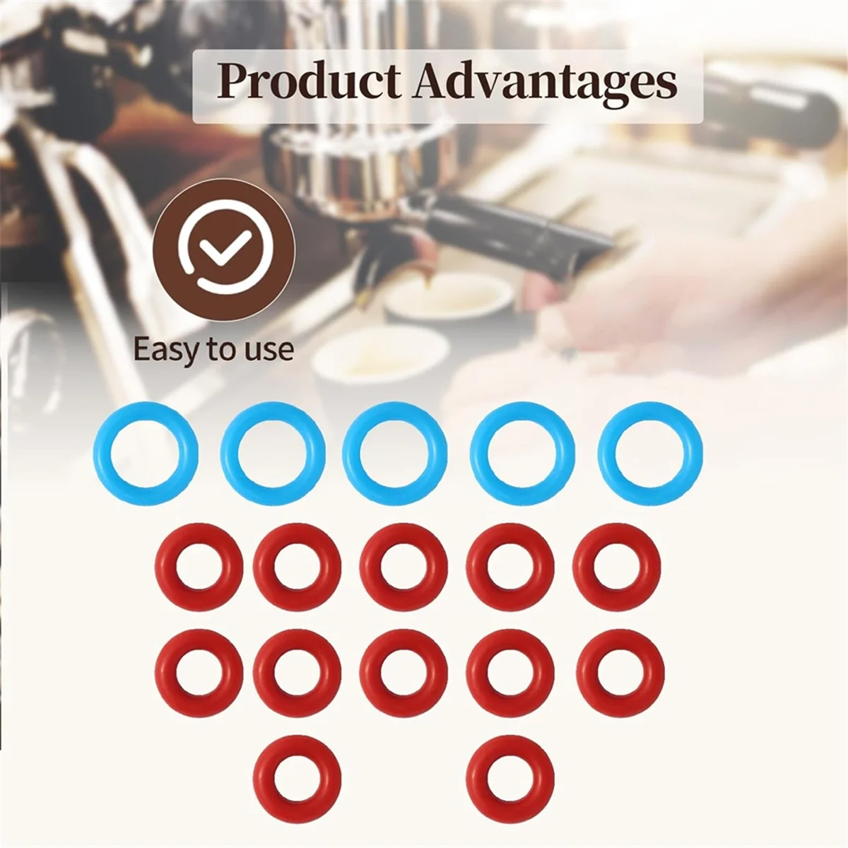 Junta tórica de café para máquinas de café expreso BES900/920/980/990 Anillo de sellado para máquina de café