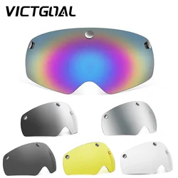 VICTGOAL Bicycle Helmet Lens Magnetic Goggles UV Protection Sunglasses MTB Road Bike Helmets Visor For Man Night Cycling Glasses